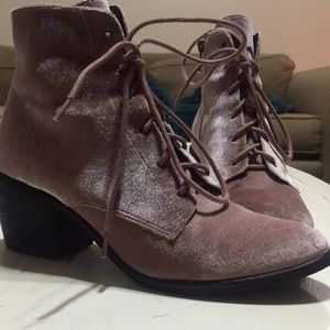 Dust Rose Suede Booties. Dolce Vita.